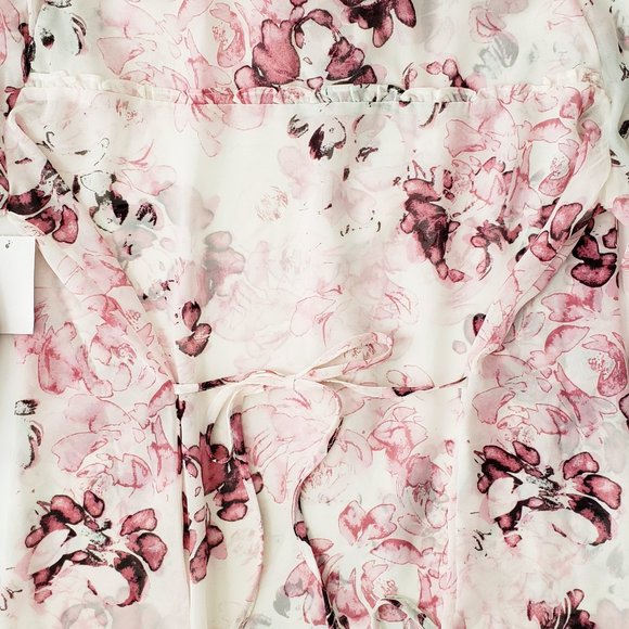 AMERICAN RAG Smocked Tie Front Long Sleeve Top - Picture 4 of 8